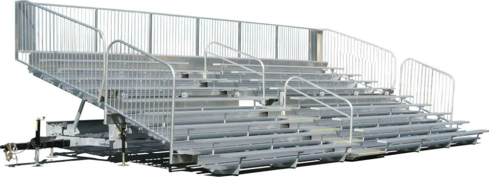 Timberfell 10-row bleacher at an outdoor festival