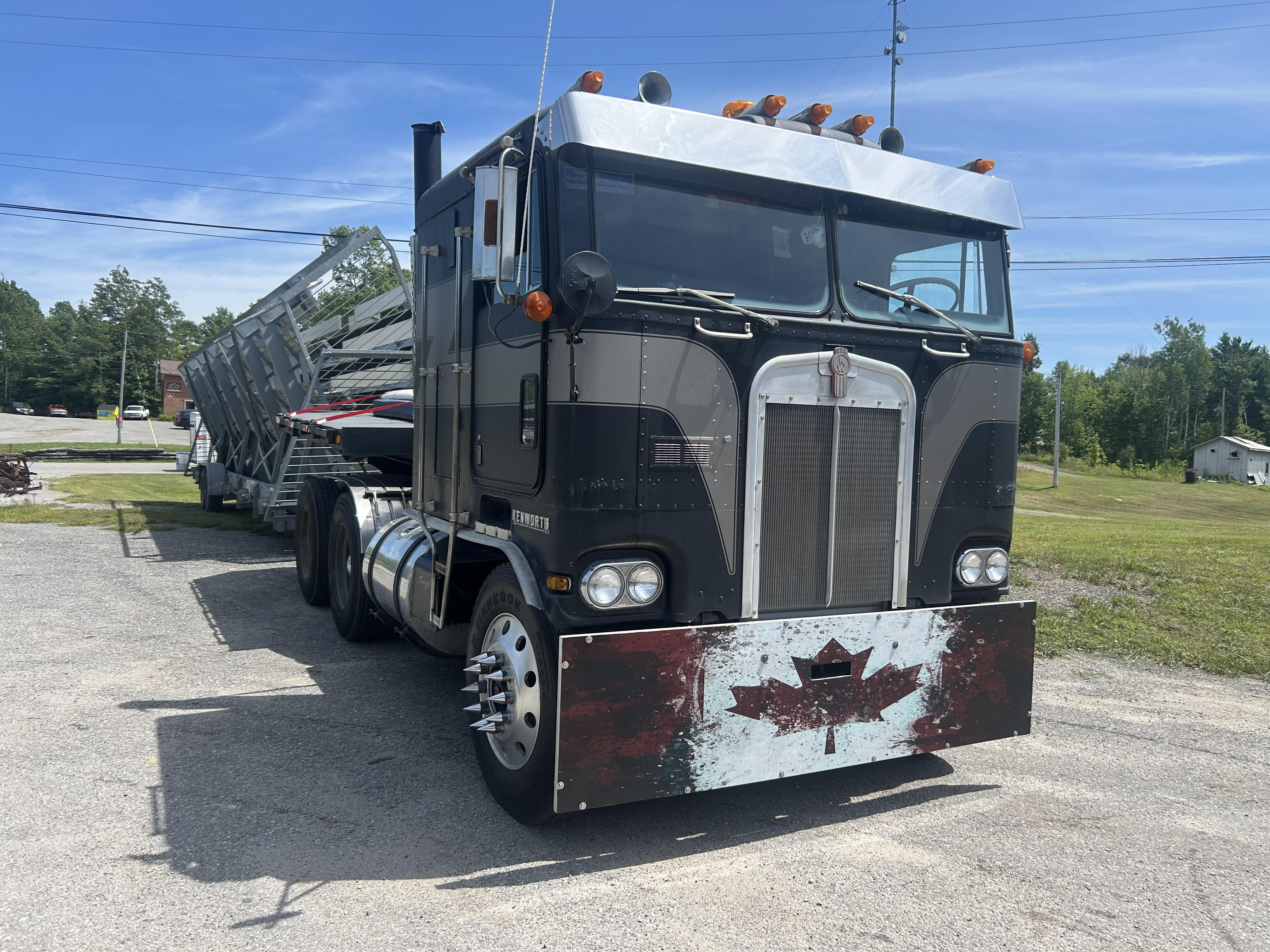 Timberfell crew transporting bleachers